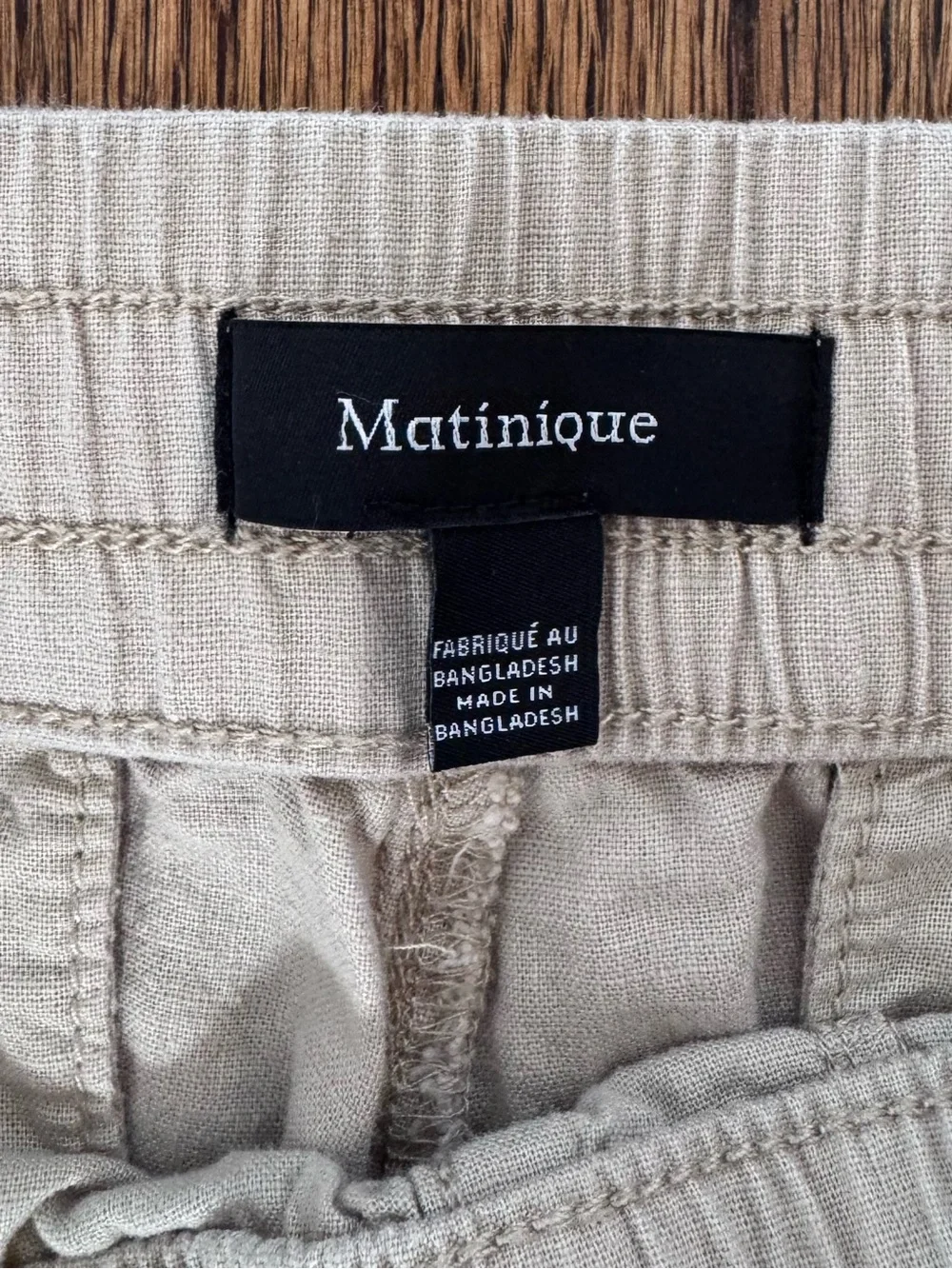 Matinique MAbarton drawstring linen pants